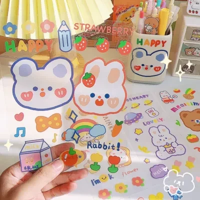 Planowa 可愛いクマ手帳シール！防水で小さなデコレーションにぴったり♪