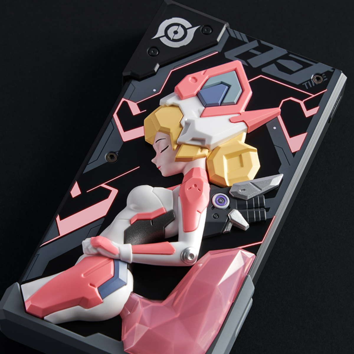 お洒落な女性キャラクター・組立てるモバイルバッテリー｜10000mAh Type-C入出力ポート USB-A出力ポート組み立て呼吸灯付き|undefined