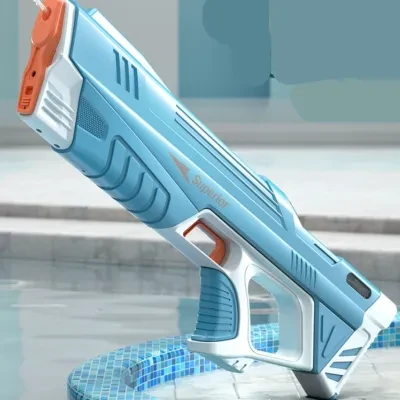 電動水鉄砲｜自動水吸水・USB充電式・水鉄砲合戦・夏の新作！家族でビーチで水遊び！