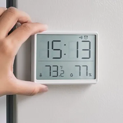 LCDデジタル湿温度計（マグネット付き）｜温室、庭、セラー、冷蔵庫、クローゼット用