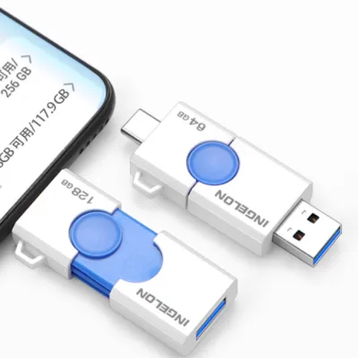 USBメモリ｜64G・大容量・タイプC・両面挿し・スマホ/パソコン/Android/Windows/PC/Macなどに対応