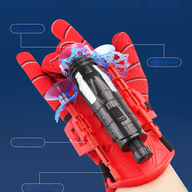 【8歳以上の子供に適用】スパイダーマン手袋！男の子にぴったりのおもちゃ！弾丸を発射できる！|undefined