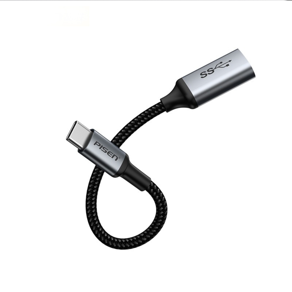 PISEN 「特価」 USB Type C to USB 3.0変換アダプタ・高速データ転送・OTGケーブル・合金製・編組ケーブル・|undefined