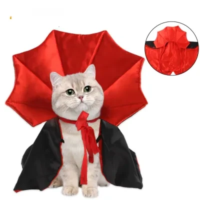 猫用コスプレ服｜ハロウィンペットケープ ネコちゃんも可愛く変身！
