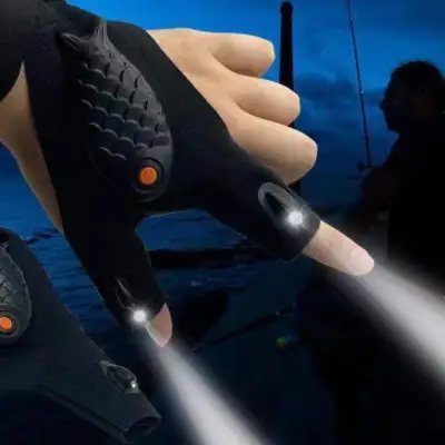ライト手袋｜釣りに最適・通気性抜群・夜釣りも安心・充電式
