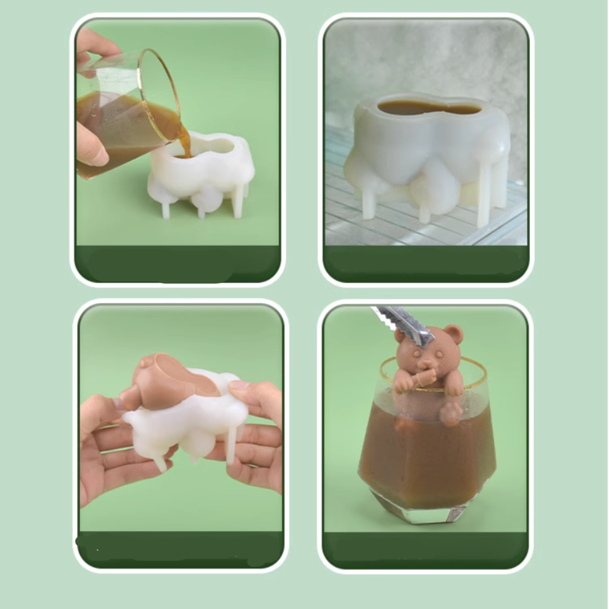 パンダ 製氷皿｜冷たい飲み物を作るためのアイスメーカー|undefined