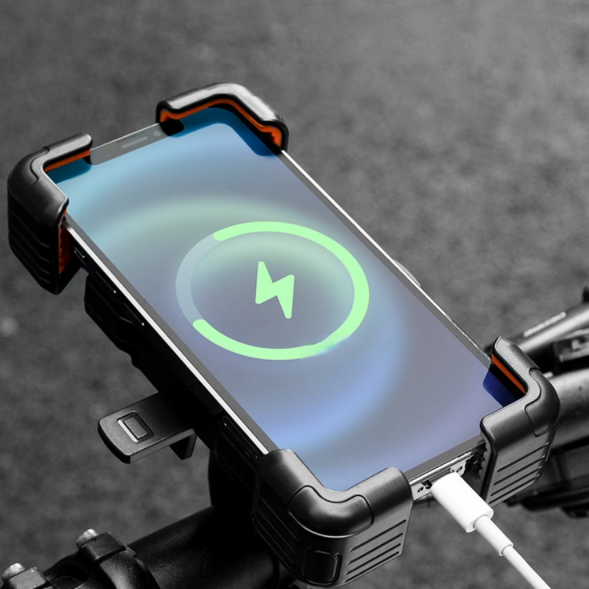 自転車/バイク用スマホホルダー丨片手操作・360°回転可能・4.5～7.2インチ以内のスマホ対応|undefined