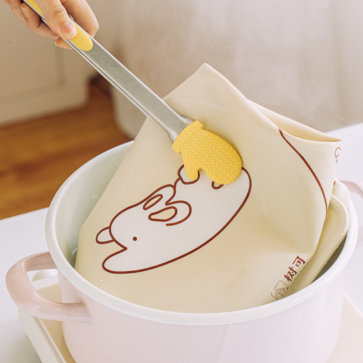 【樹可】可愛いウサギベーキングマット（S/L）｜食品レベル シリコン製|undefined