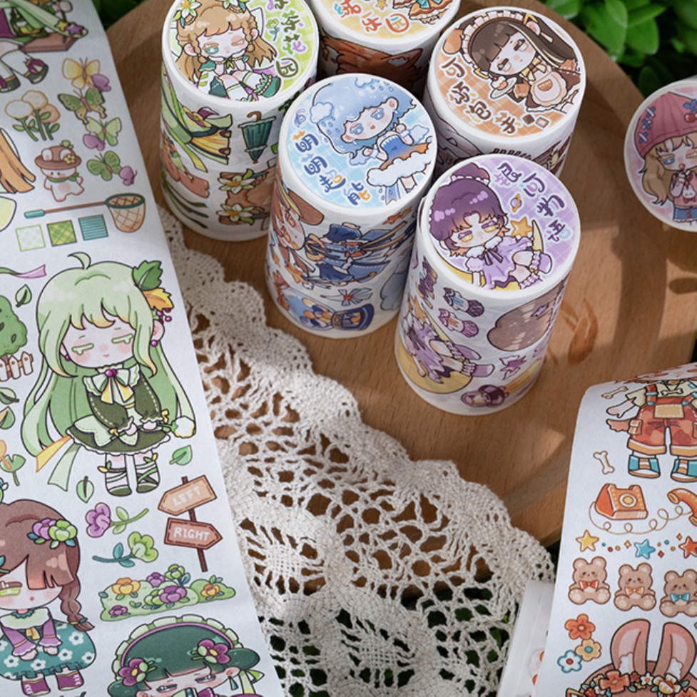 手帳テープ｜8cm×3m・1ループで350mm・INS風・おしゃれ・かわいい・手帳素材・コラージュ・文房具・雰囲気
|undefined