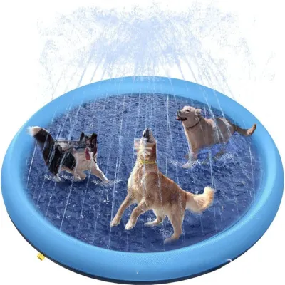 ペット用噴水マット｜直径170cm・夏にワンちゃんと一緒に楽しく水遊びができる！