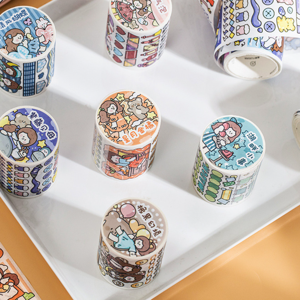 マスキングテープ|手帳素材・可愛いデザイン・5ｃｍ*3ｍ・プレゼント包装、DIY工芸品、ノートの装飾に使える|undefined