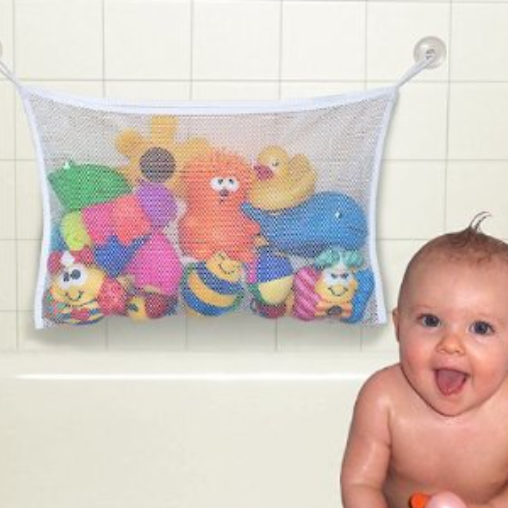 お風呂おもちゃ収納用メッシュバッグ｜壁掛け式、水切り・通気性・軽い、水泳/砂遊び/水遊びおもちゃ収納袋|undefined
