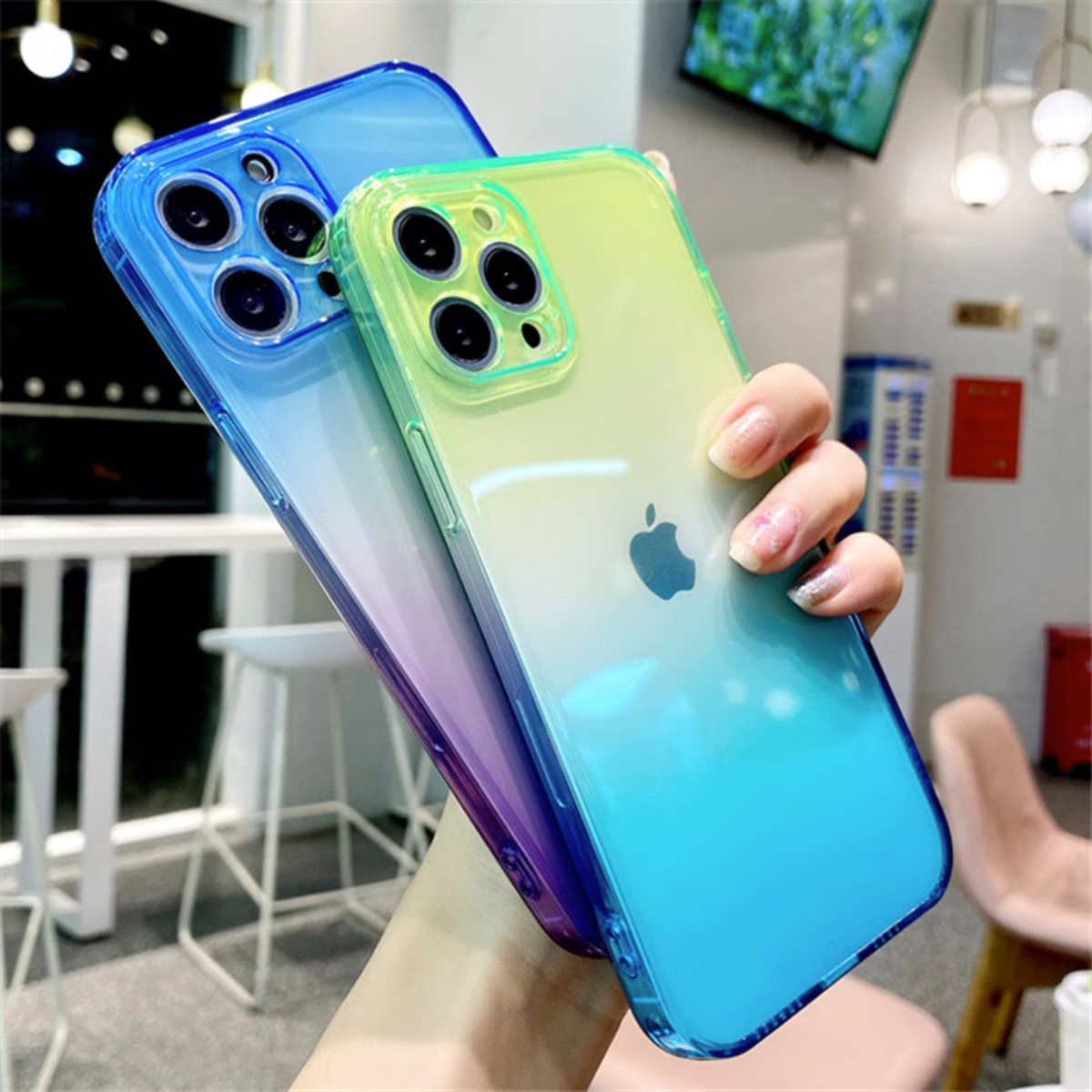 iPhoneスマホケース｜グラデーションが美しいクリアケース|undefined