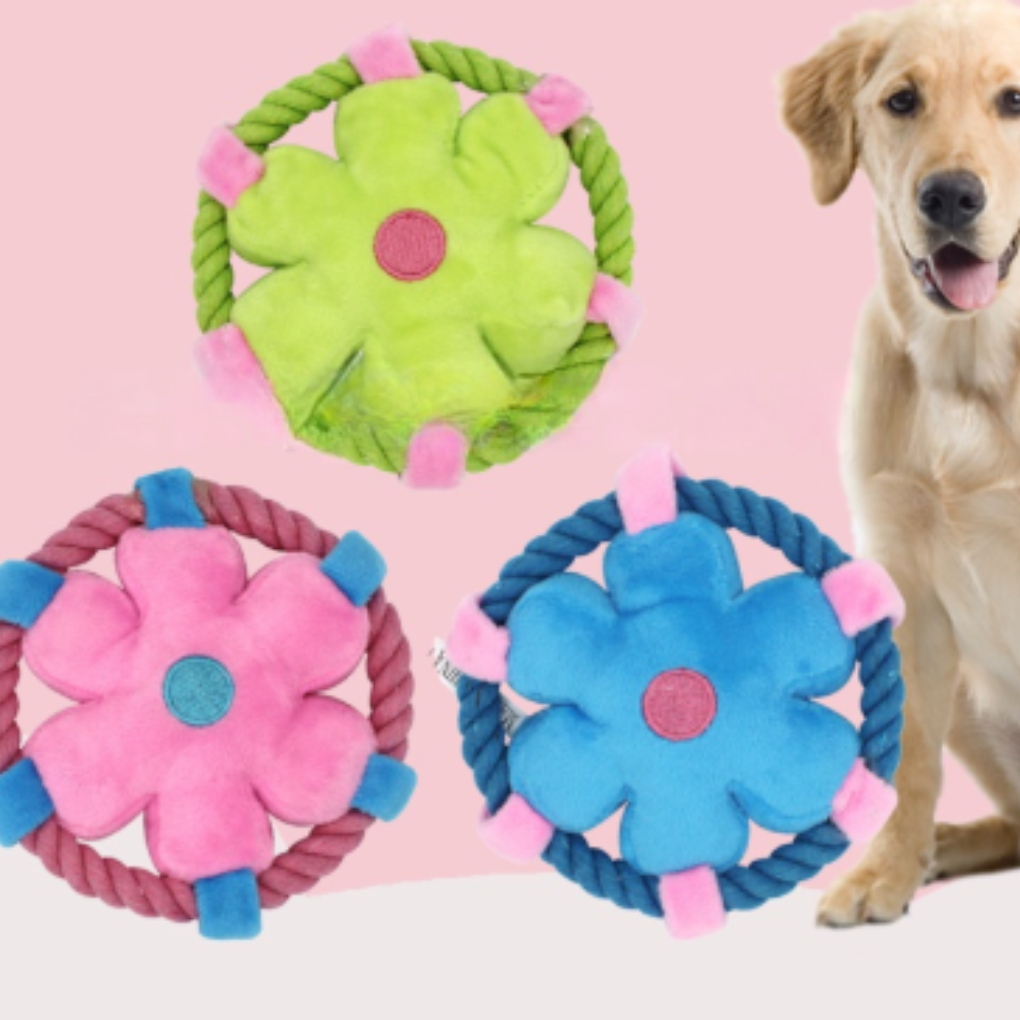もこもこフリスビー 犬嚙むおもちゃ｜ベルベット素材 ワンちゃんの歯にやさしい |undefined