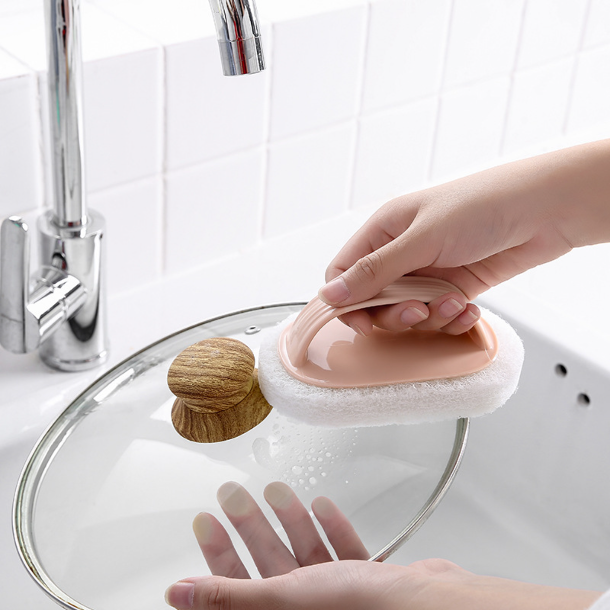 お風呂掃除スポンジ｜クリーニング・ハンドルデザイン・使いやすい・12*8cm|undefined