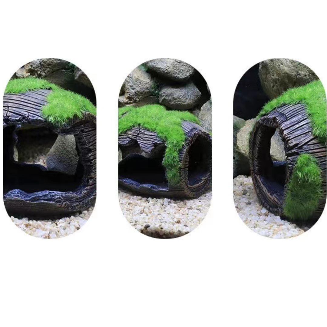 水族館の装飾品｜人工バレル 水槽用飾り彫刻 樹脂製 安全 無毒 隠れ場所 爬虫類シェルター|undefined