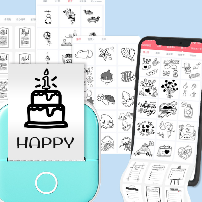 PhomemoT02テプラ｜食品表示・Android＆iOS適応・感熱・整理整頓・DIY可能・持ち運びやすい！|undefined