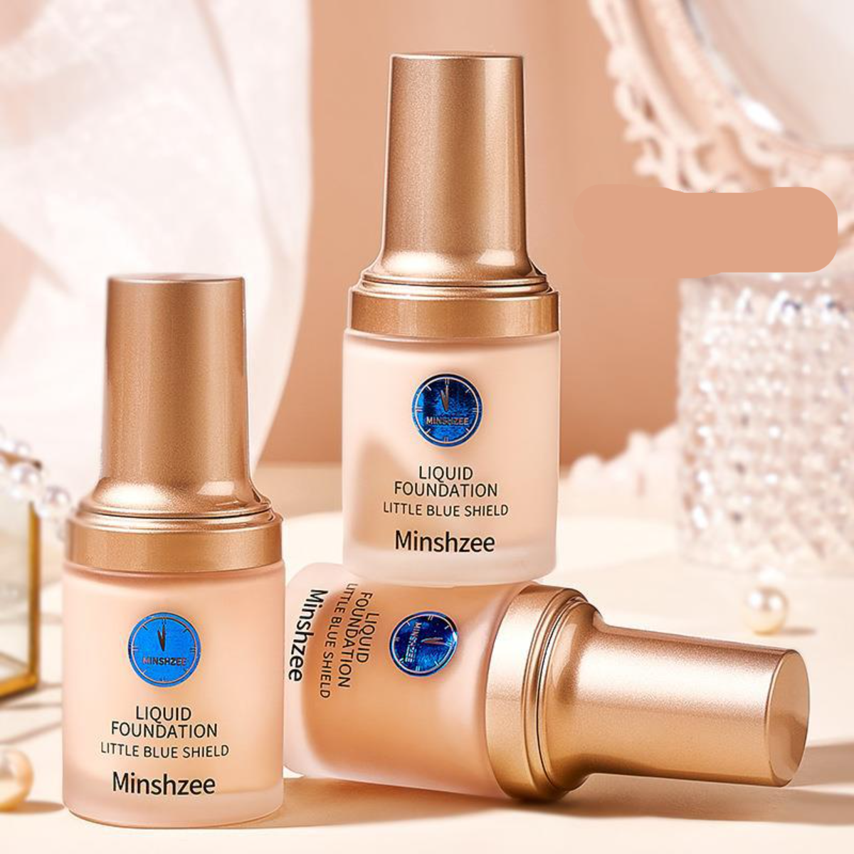 Minshzee｜自然な肌色 ・普通肌・混合肌用 ・ リキッド ファンデーション ・40mL|undefined