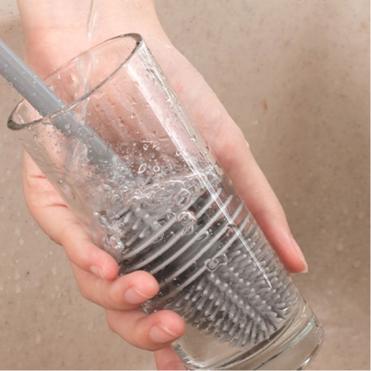 長いハンドル ボトルブラシ 哺乳瓶ブラシ| 長いハンドルのブラシは特に哺乳瓶や細長い筒状のものを洗うのに便利！|undefined