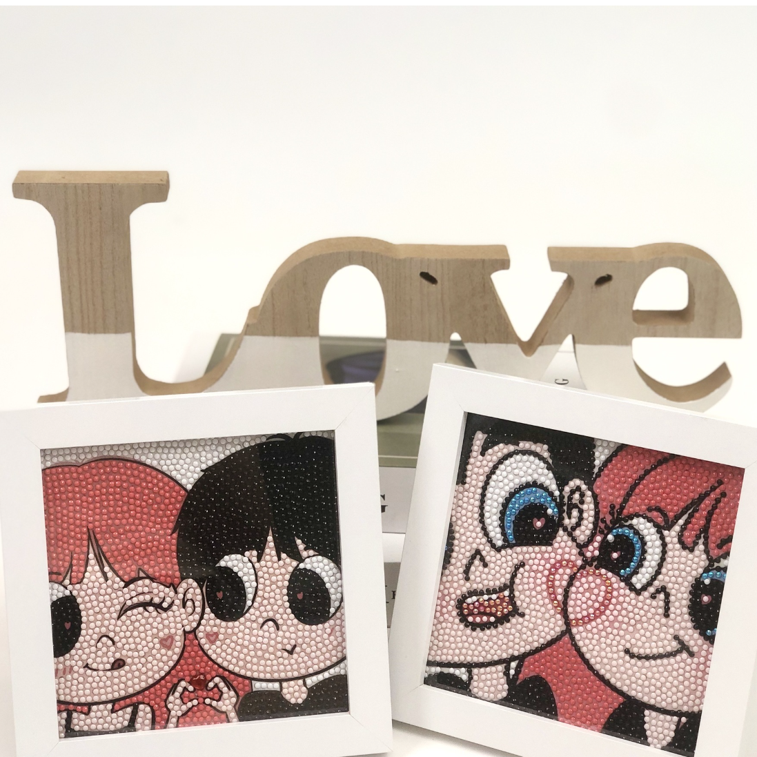 ダイアモンドビーズ絵画｜女の子・かわいい・刺繍キット・ダイアモンドカラーストーン・クロスステッチ刺繍キット・DIY・手作り絵画手芸キット・全面貼り付けタイプ|undefined