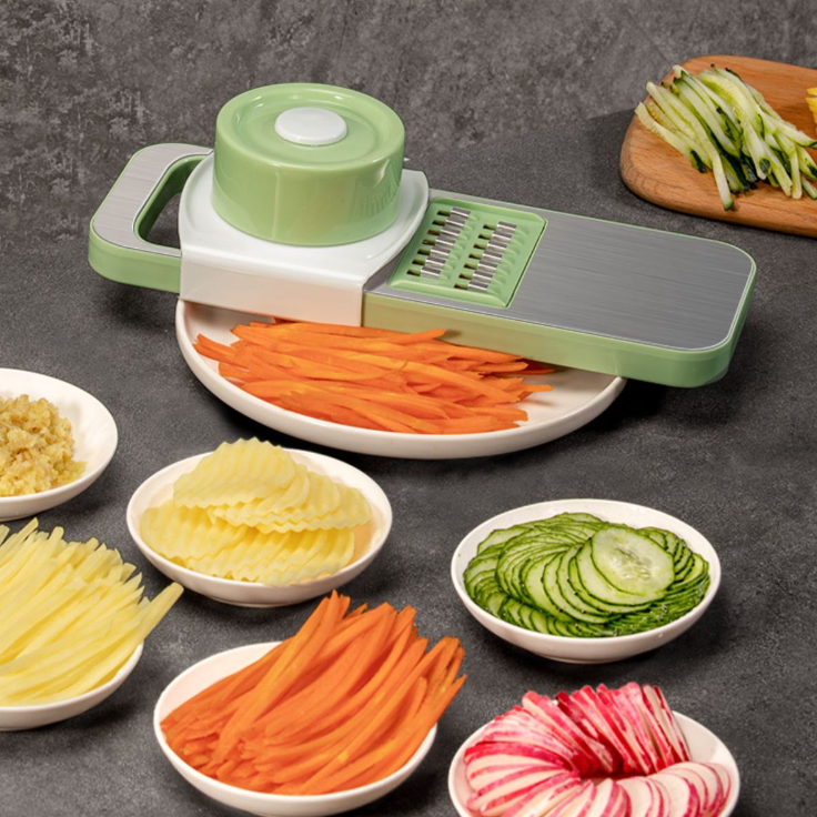 野菜スライサー多機能 6 in 1｜おろし金・チョッパー・スライサー、マグネットで冷蔵庫に吸着して収納可能|undefined