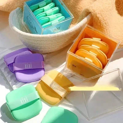 xixi｜メイクスポンジ ・ 柔らかい エアパフ ・クッションパフ ・水で膨らむ スポンジパフ ・多機能 クッションファンデパフ・ メイクパフ