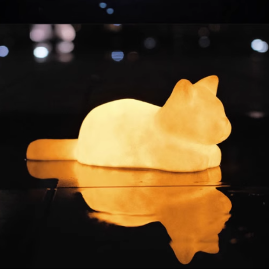 猫型テーブルランプ｜猫のデザイン  雰囲気  可愛い 目に優しい|undefined