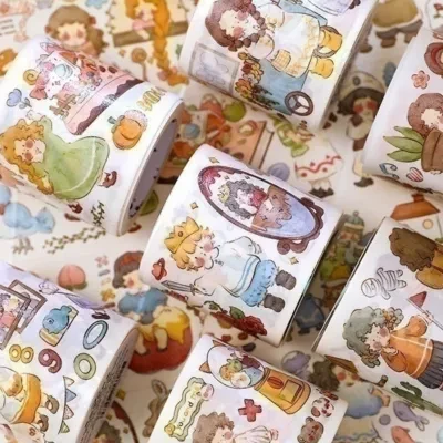 手帳テープ｜4.5cm*5m・ぬいぐるみ・INS風・おしゃれ・かわいい・手帳素材・コラージュ・文房具・雰囲気
