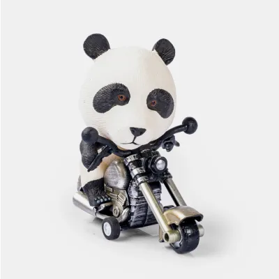 バイクに乗るパンダ｜おもしろグッズ・おもちゃ・置物・インテリア・プレゼント