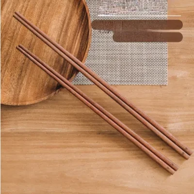 SHUEHO 【樹可】木製の長い箸｜家庭用・油で揚げた箸・紅檀・火鍋用・滑り止め・高級感
