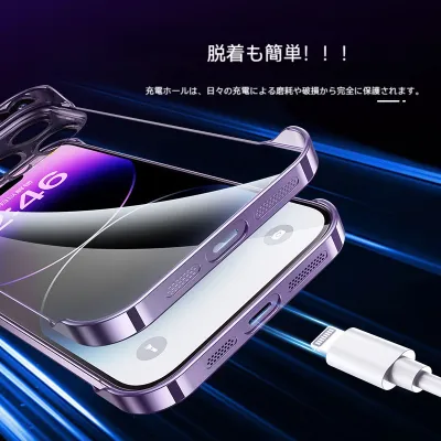 スマホケース｜ iPhone15・ iPhone多機種対応・クリア・シンプル・大人可愛い・薄型・ワイヤレス充電対応