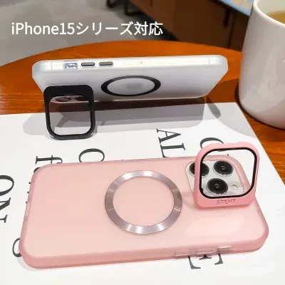 スマホケース｜ iPhone15・ iPhone多機種対応・ワイヤレス充電 Magsafe対応・シンプル・大人可愛い・薄型