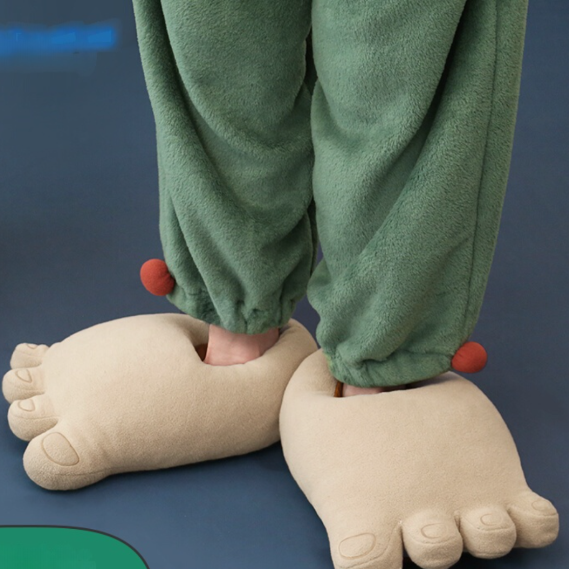 暖かいスリッパ | 個性的なアイデアのカップルスリッパ・巨人の足・可愛い足