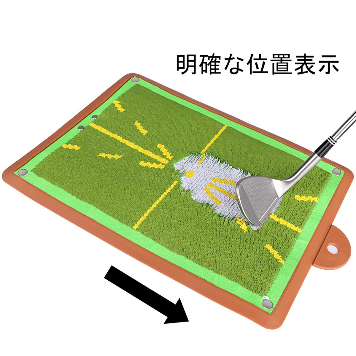 ゴルフマット｜軌跡が確認できる ショット用マット  練習器具 素振り練習 持ち運び便利  初心者向け|undefined