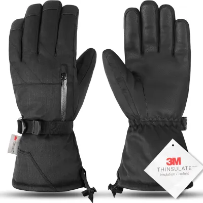 スノボ グローブ スノーボード スキー 手袋 3Mシンサレート 防寒手袋 防水 スマホ対応 保温 透湿 通気性 滑り止め付き 厚手 裏フリース