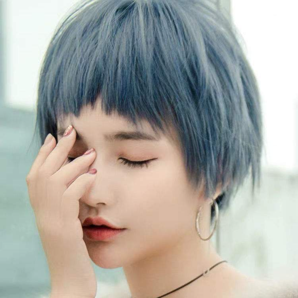 コスプレ用ウィッグ ｜ ネットで人気・ショートヘア・ストレート・自然な黒色・ヘアピース・クール|undefined