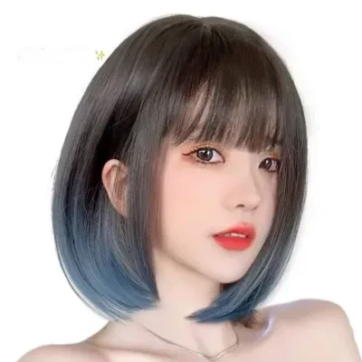 ウィッグ ｜ ショートヘア・前髪付き・リアルな髪の毛・自然な仕上がり・フルウィッグ・ヘアスタイル