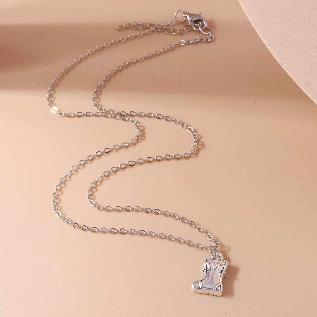 『クリスマス特集』 ネックレス ｜アクセサリー・合金・クリスマス・可愛い・ブーツ・雪の結晶・雪だるま・鎖骨飾り|undefined