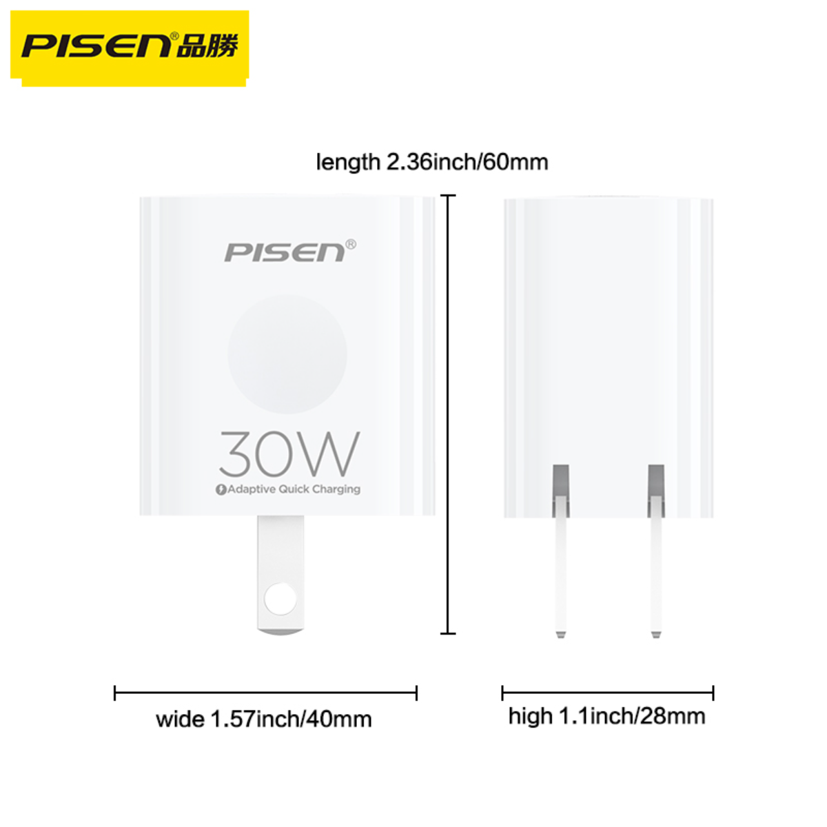 PISEN PD30W　1C1A急速充電器セット｜・PSE認証済み・Type-C to Lightningケーブル付き・折りたたみ式・TS-C171|undefined