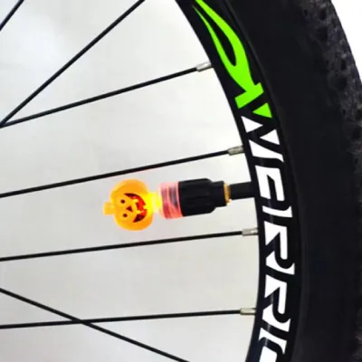 自転車カボチャ型 バルブ｜ライト ハロウィン