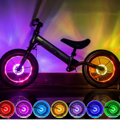 自転車 ホイールライト｜充電式 七色LED