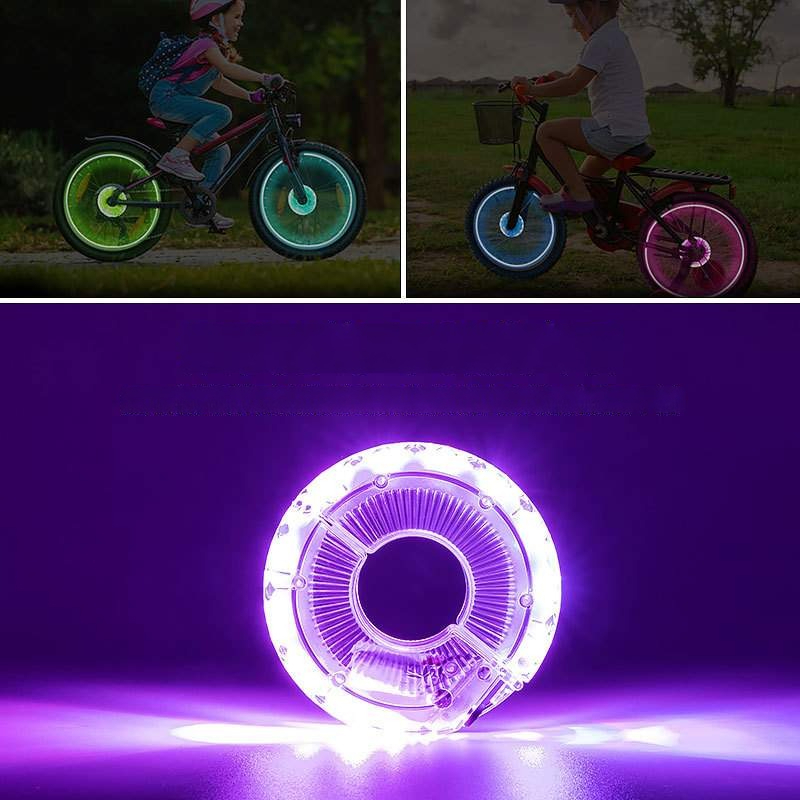 自転車 ホイールライト｜充電式 七色LED|undefined