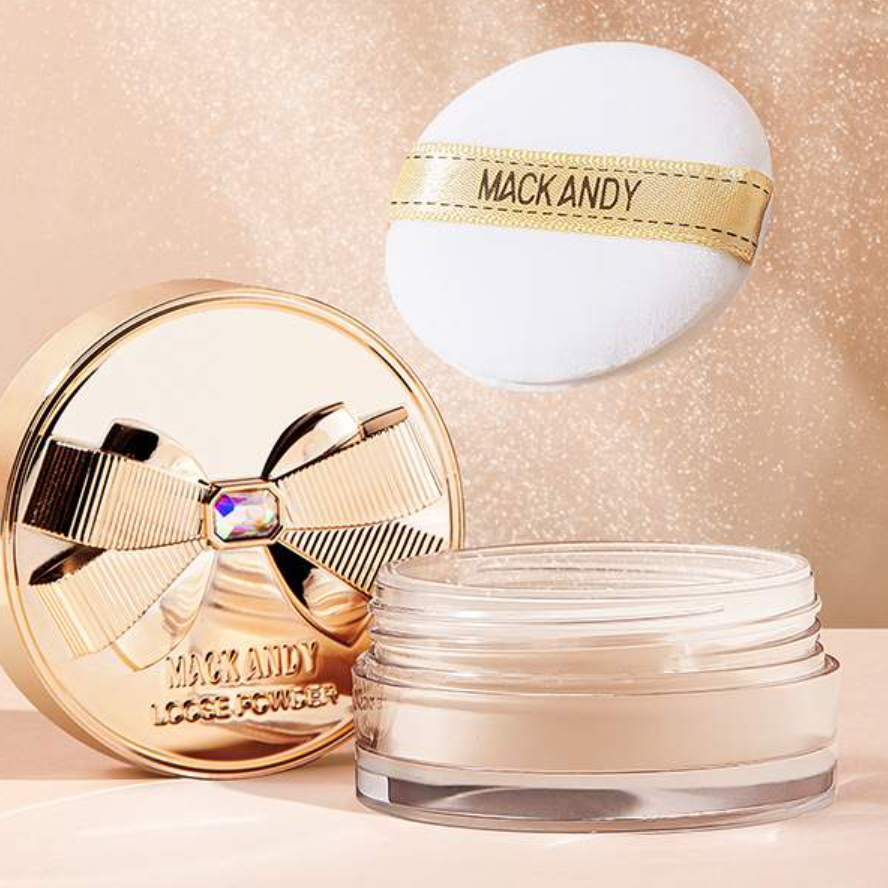 リボン・肌を明るくする・毛穴カバー・軽やか・シルキー・空気・MACKANDY・ブラシパウダー・フェイスパウダー|undefined
