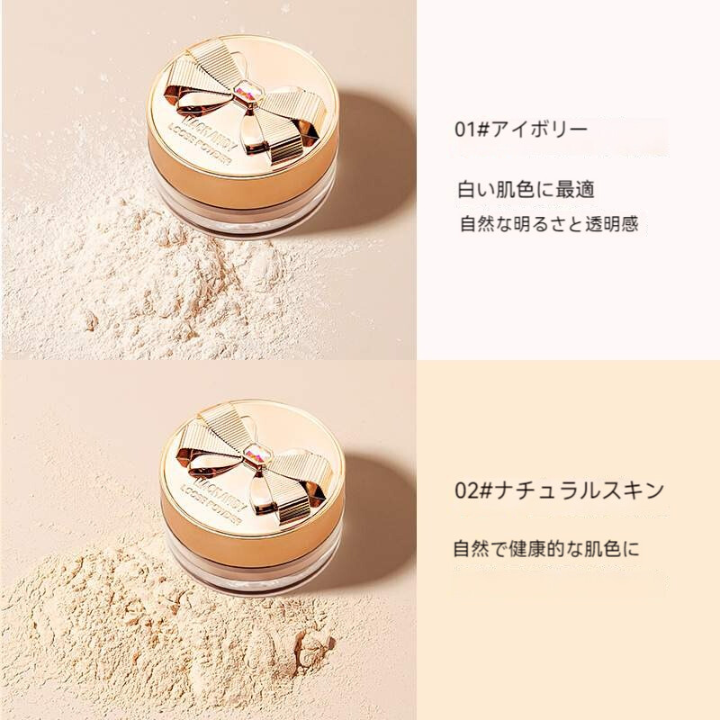 リボン・肌を明るくする・毛穴カバー・軽やか・シルキー・空気・MACKANDY・ブラシパウダー・フェイスパウダー|undefined