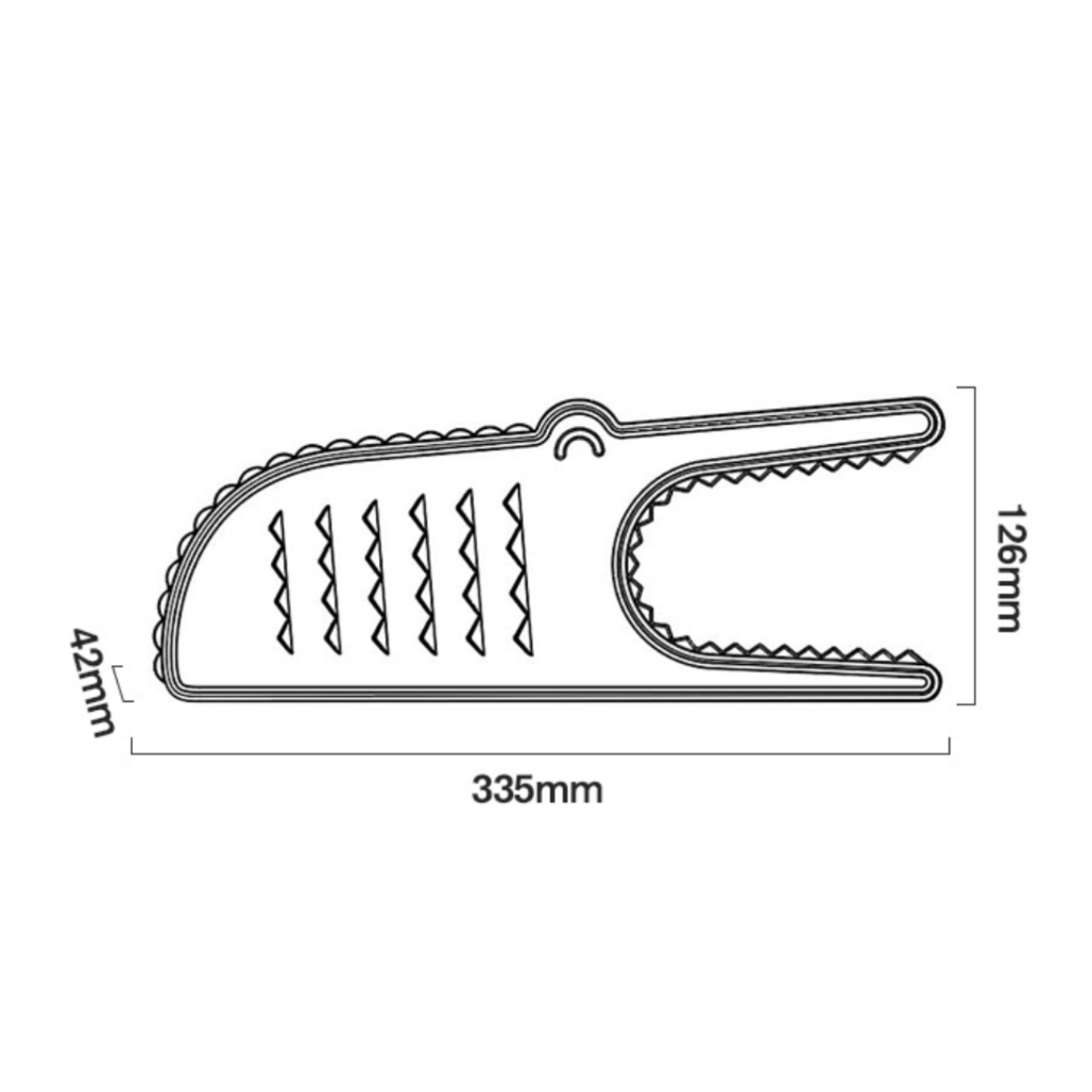 可愛いワニをモチーフにした靴ベラ｜手が汚れない・脱ぎやすい・靴を傷つけない・スニーカー/長靴に適用・ドアストッパーとしてOK|undefined