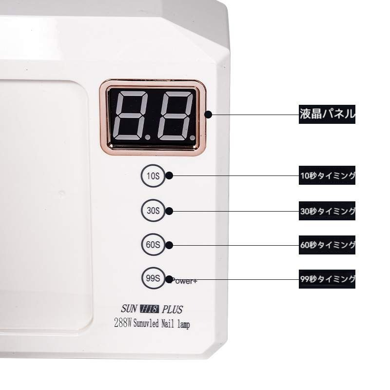 ネイルライト｜UV/LEDライト・36個のランプビーズ・自動点灯・センサー・タイマーつき・液晶パネル・UVライト・4階段タイマー機能|undefined