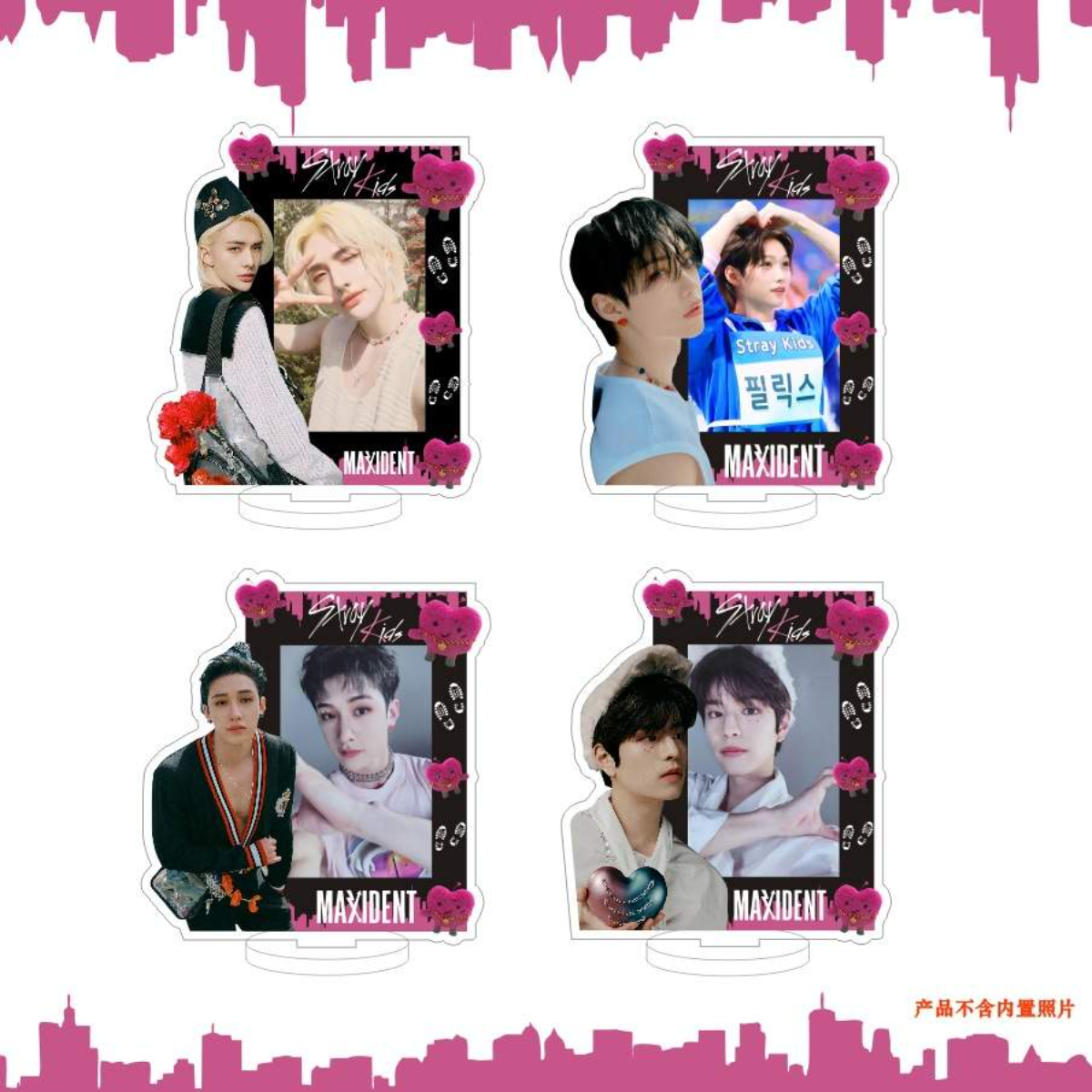 StrayKids カードフレーム｜アイドル・3インチカード収納・デスクトップ装飾品・スターグッズ|undefined