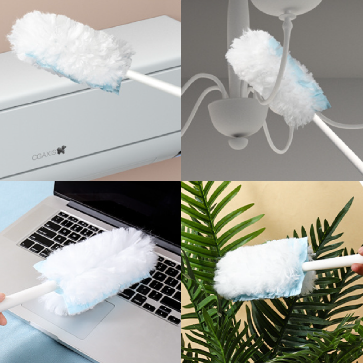 もこもこ伸縮ホコリ取りワイパー｜静電気でホコリをキャッチ・使い捨て/繰り返し使用・掃除しにくい場所にも届く・時短でホコリ取り・年末大掃除|undefined