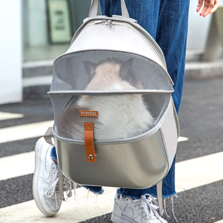 【PETSEEK】ペット用バッグ｜軽量・通気性抜群・折りたたみ・持ち運び便利・両肩に背負える・高いデザイン性・大容量|undefined