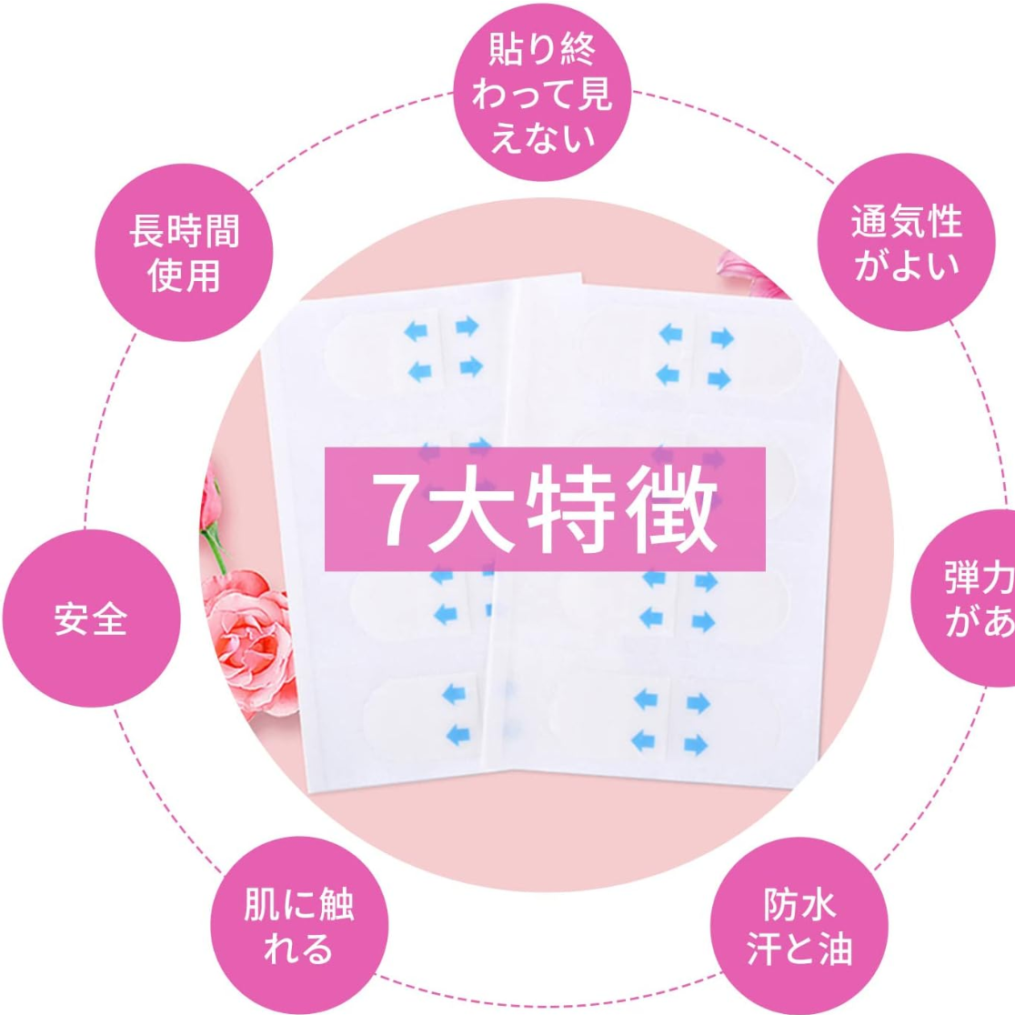 小顔リフトアップテープ｜160枚入り ほうれい線・たるみ引き上げテープ・補正・極薄・透明|undefined